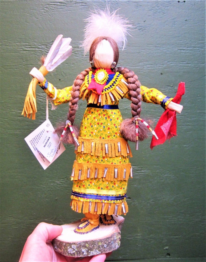 Iroquois Corn Husk Jingle Dancer Doll Figurine Etsy