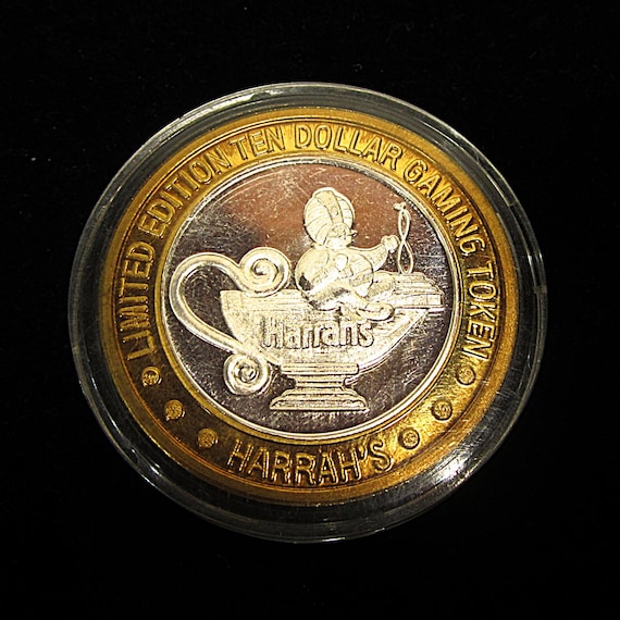 Rare Sealed .999 Silver Harrah's Reno Nevada Genie Lamp 10 Dollar