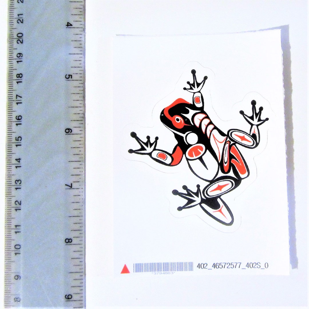 First Nations ''frog'' Sticker Decal Pacific North West Native ...