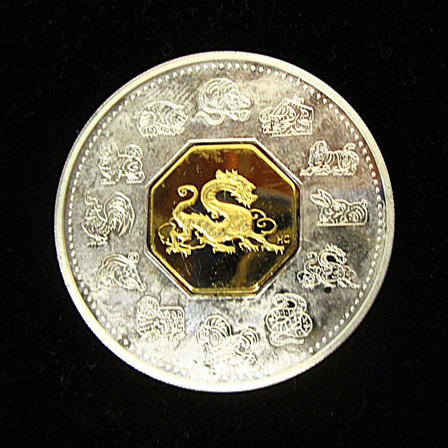 2000 Canadian 15 Dollar Chinese Lunar Calendar Year of the Dragon