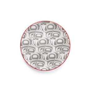 Kwakiutl Namgis First Nation 'Transforming Eagle'  5 3/4'' Porcelain Art Plate Pacific North West Coast Native Indigenous Art