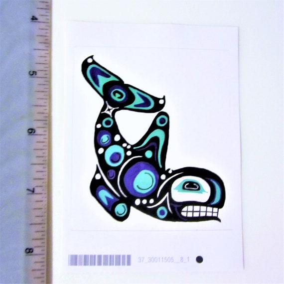 First Nations /'/'Eagles/'/' Sticker Decal Native Westcoast Indigenous Art