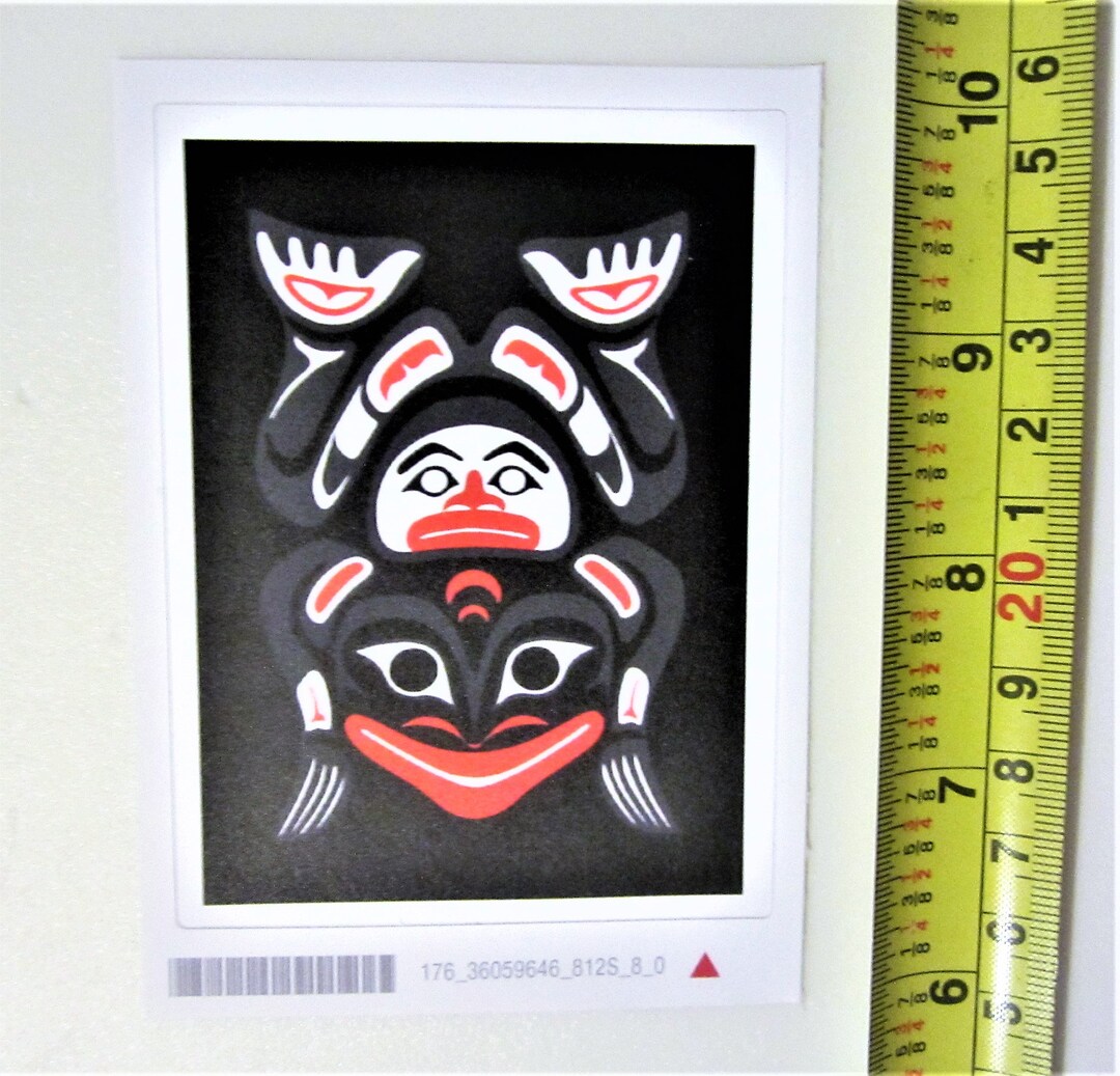 First Nations 'haida Frog Prince' Sticker Decal Pacific North West ...