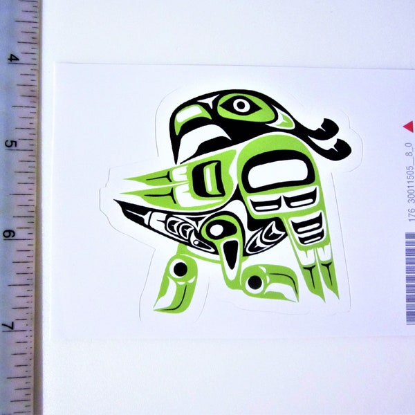 First Nations ''Thunderbird'' Sticker Decal Native Westcoast Indigenous Art