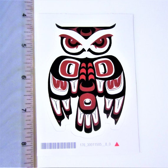 First Nations ''Bear Paw'' Sticker Decal Native Westcoast Indigenous Art Drawing & Illustration