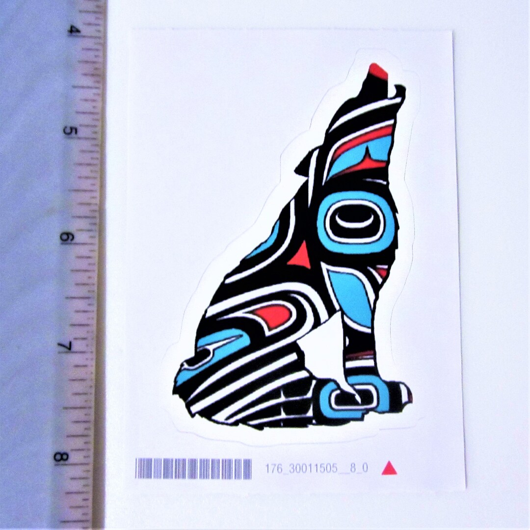 First Nations ''wolf'' Sticker Decal Native Etsy