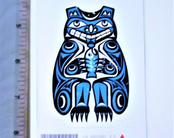 First Nations Sticker First Nations ''thunderbird'' Sticker Decal Native Westcoast Indigenous ...