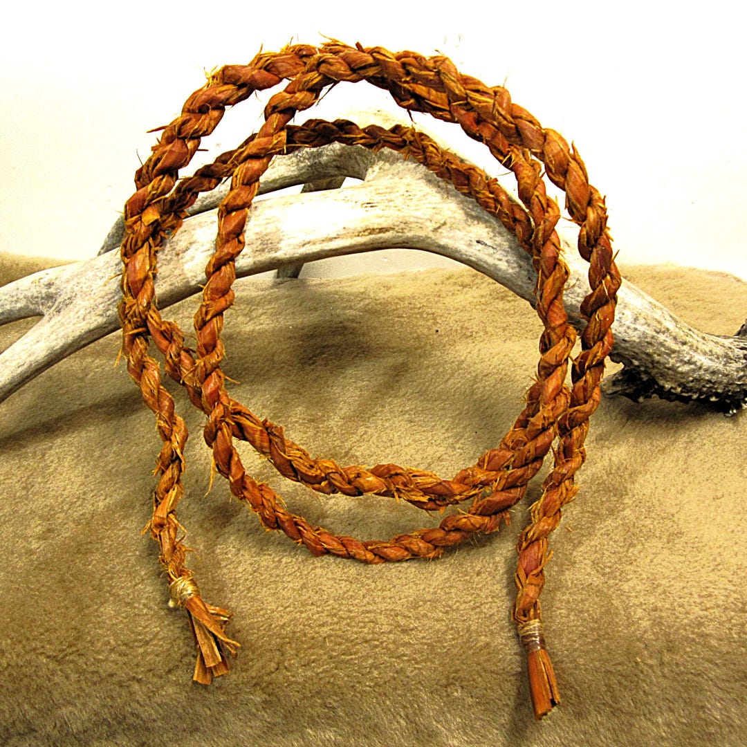 Nuu Chah Nulth First Nation Hand Braided 'red Cedar Bark Rope' 5'4 FT ...