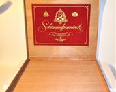 Vintage Dutch Schimmelpenninck Large Mahogany Wood Cigar Box