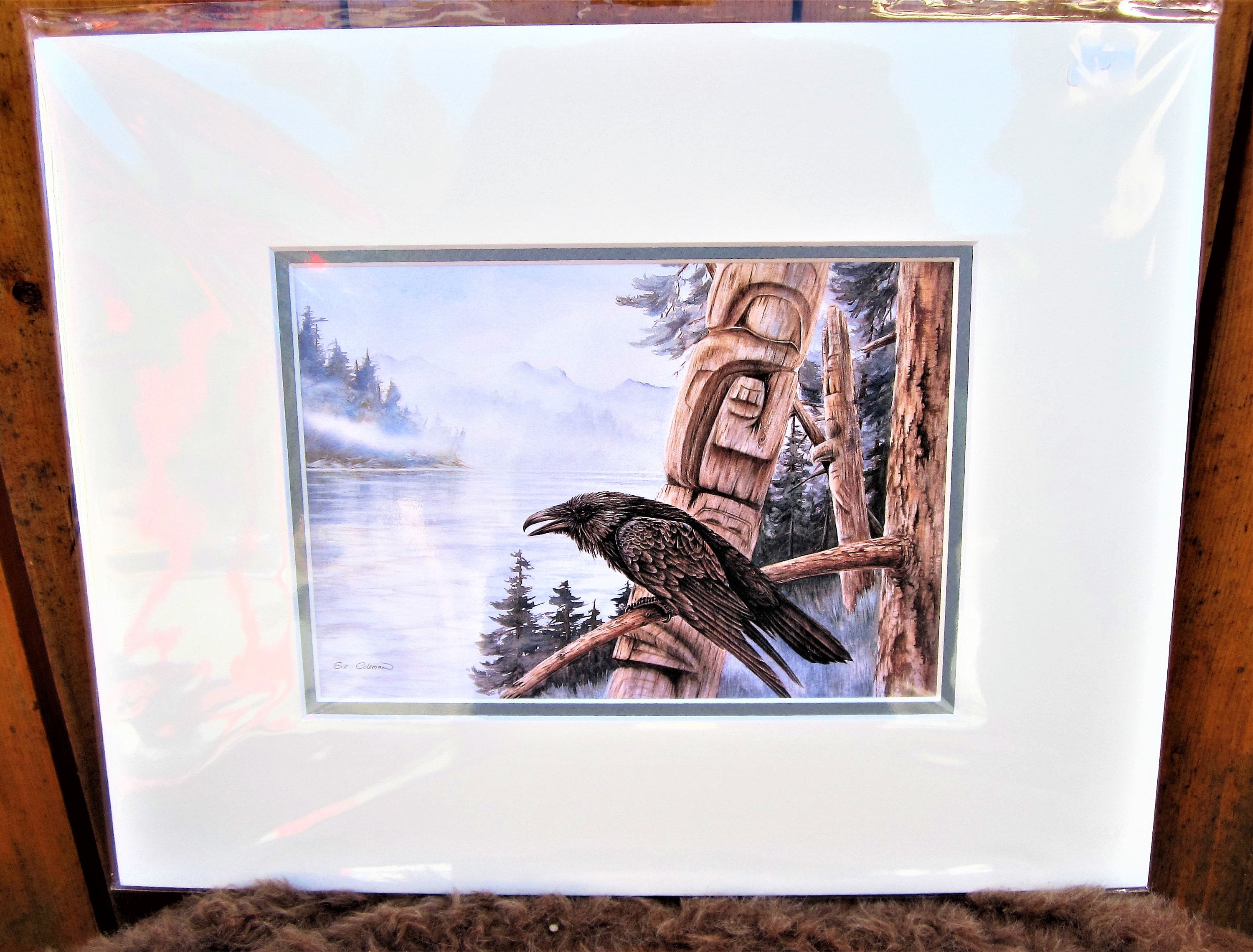 Westcoast Sue Coleman ''power of the Raven'' Contemporary Art