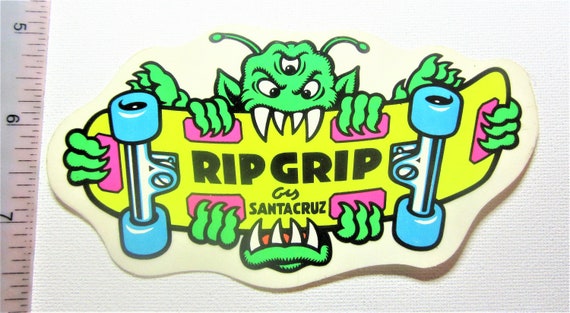 Nos-rare-vintage-80's-santa-cruz-rip-grip-3-eyed-monster Nos-rare-vintage-80's-santa-cruz-rip-grip-3-eyed-monster