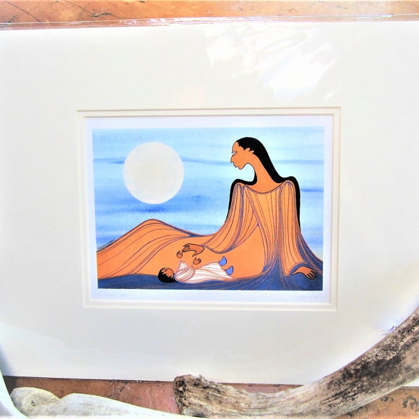 Sioux First Nation 'Evening Star'' Contemporary Indigenous Native Art Unframed Picture Print