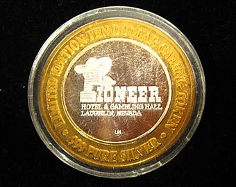 Rare Sealed .999 Silver Pioneer Hotel Laughlin Nevada Cowboy Hat