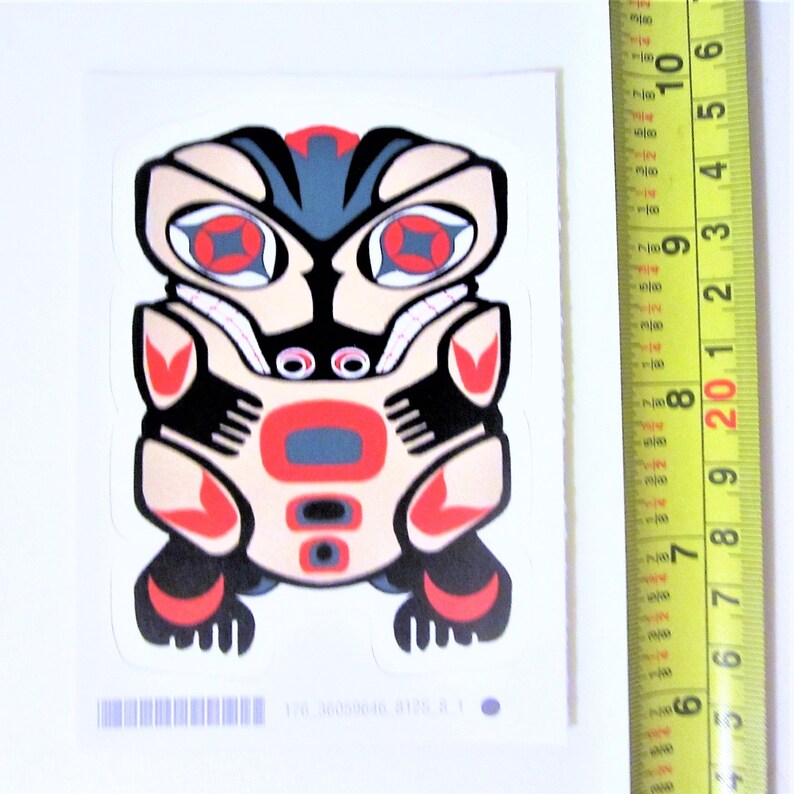 First Nations ''grizzly Bear' Sticker Decal West Coast Native Indigenous Art Etsy Canada