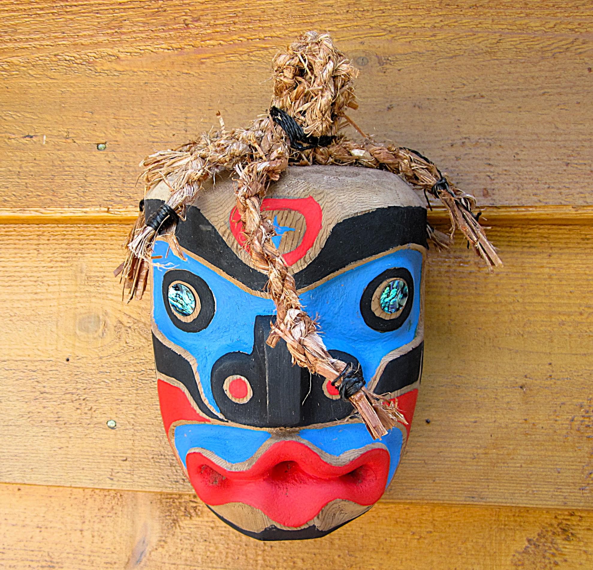 Kwakiutl First Nation 'portrait' Cedar Wood Mask Carving Pacific