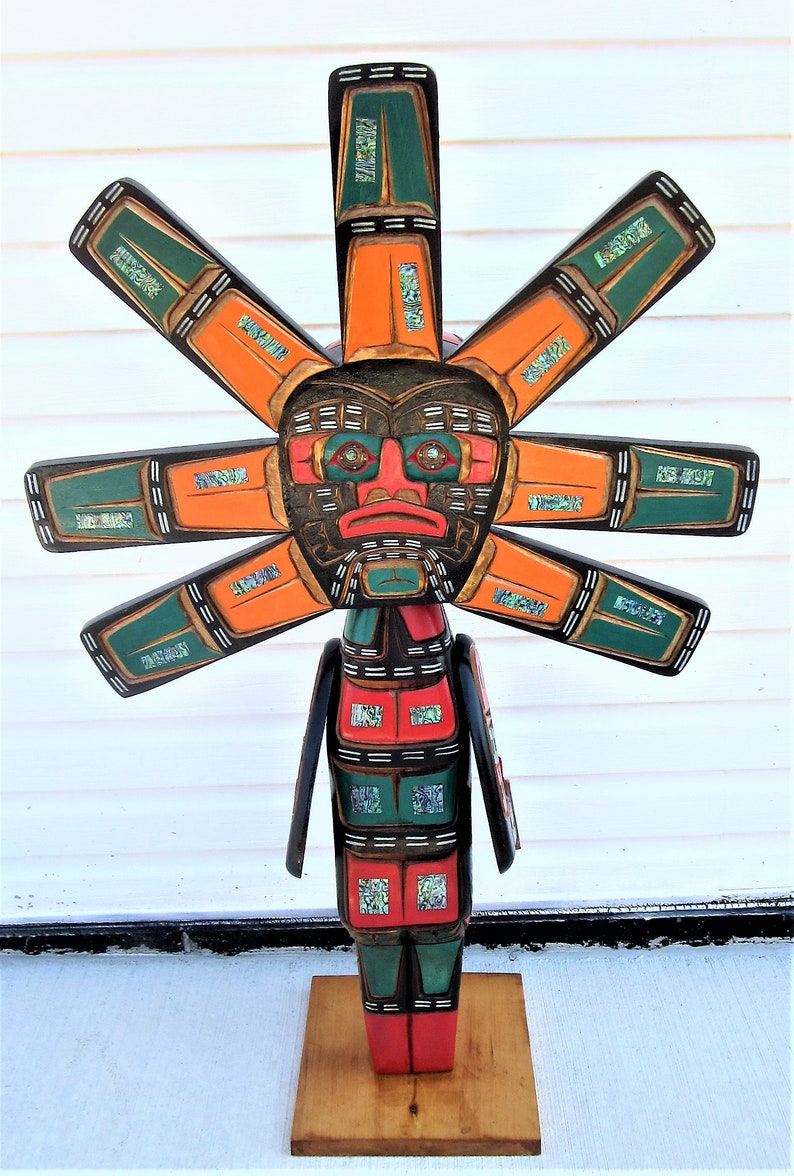 Kwakiutl First Nation ''sun & Man'' Red Cedar | Etsy