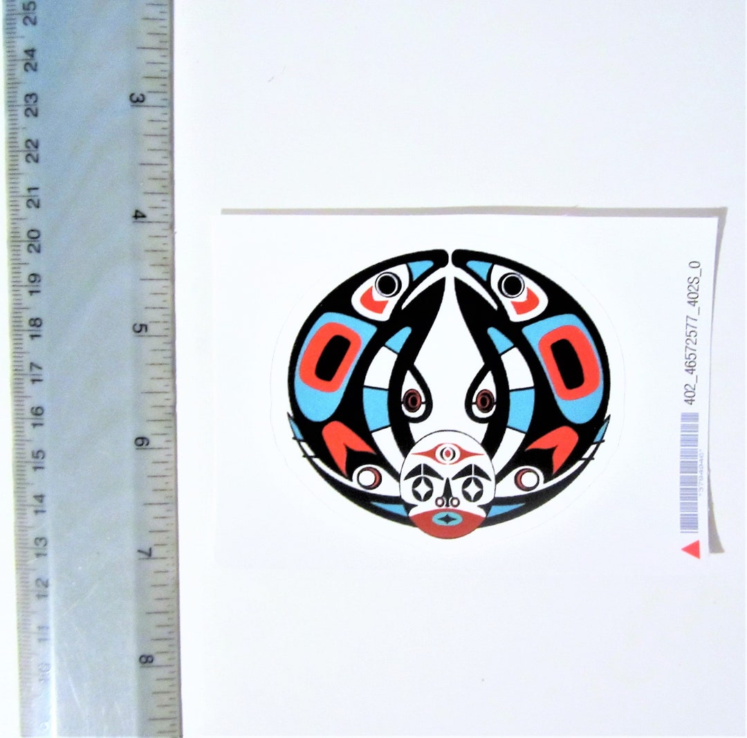 First Nations Sticker First Nations ''cycle of Life'' Sticker Decal Pacific North West Native ...