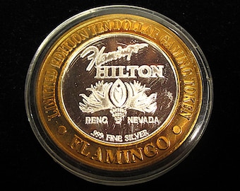 1999 Sealed .999 Silver Flamingo Hilton Reno Nevada Year of the