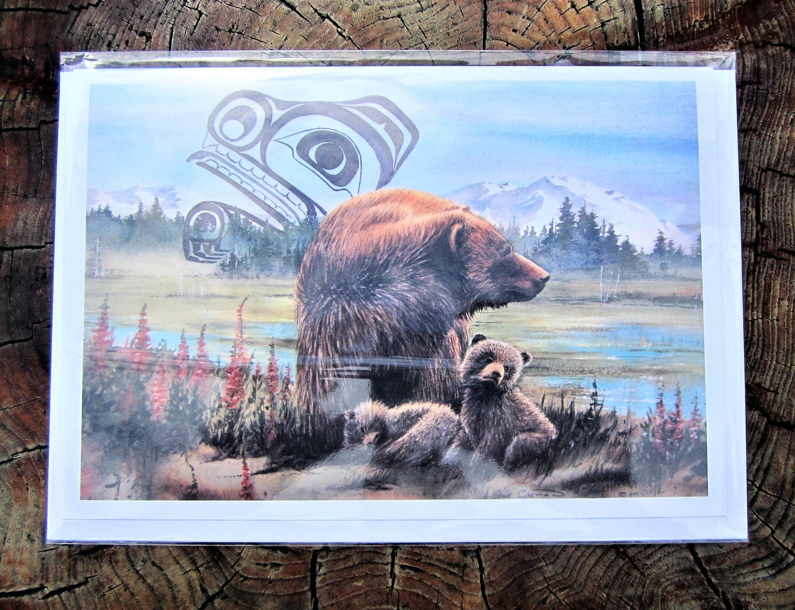 Westcoast First Nations ''Guardian Bear'' Art Etsy