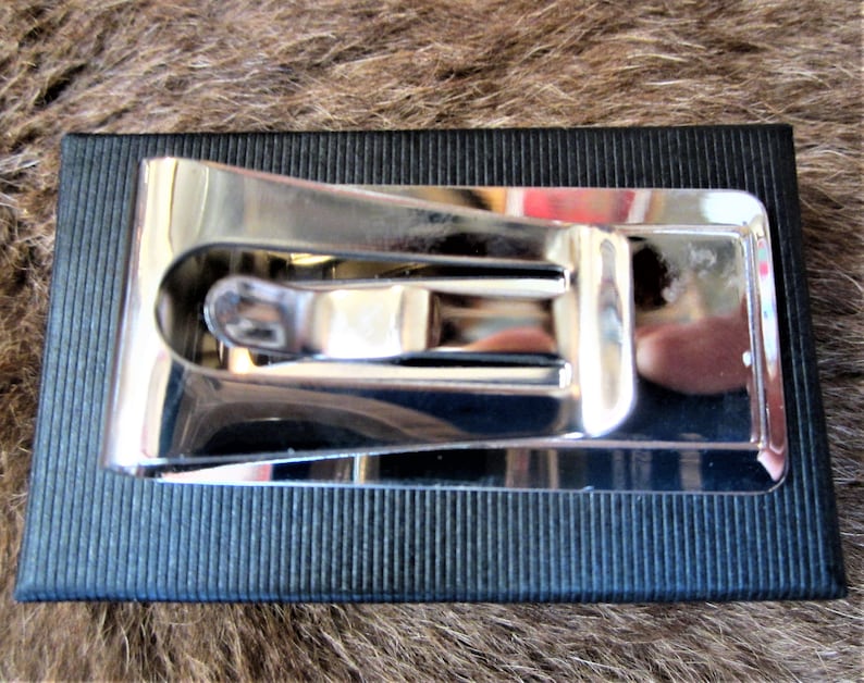Copper Bears Silver Plate Money Clip First Nation Native Indian Art Jewelry