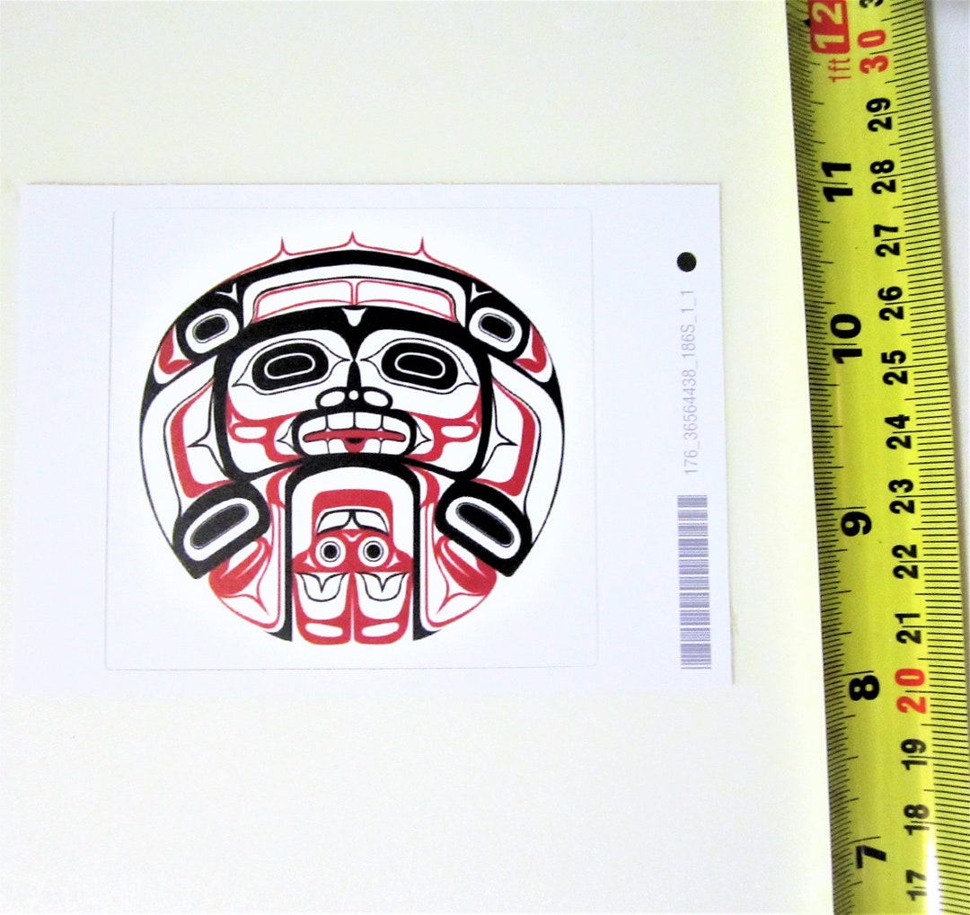 First Nations Sticker First Nations ''spirit of Summer'' Sticker Decal West Coast Native ...