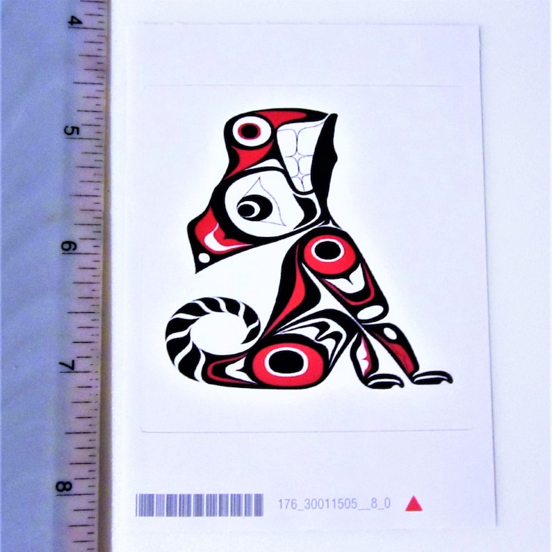 First Nations ''wolf'' Sticker Decal Native Etsy