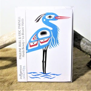 Haida First Nation 'Haida Beauty' Bild Postkarten und Umschläge Set Pacific North West Native Indigenous Art