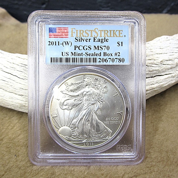 2011 W American Silver Eagle 1 Dollar PCGS MS70 First Strike US