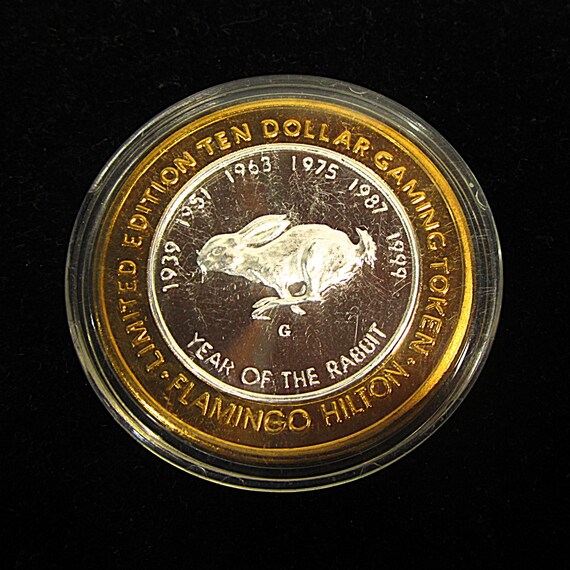 1999 Sealed .999 Silver Flamingo Hilton Reno Nevada Year of the