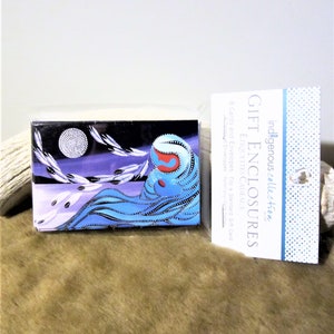 Première Nation crie « Mère et Lune » Petits coffrets cadeaux Ensemble de 8 cartes et enveloppes SubArctique Eastern Woodlands Native Indigenous Art