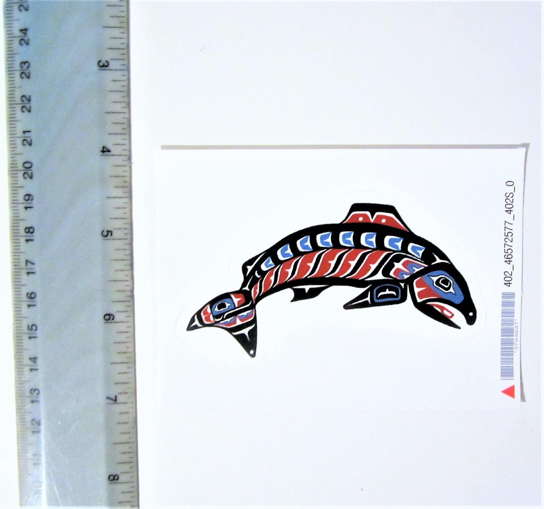 First Nations ''alaska Salmon'' Sticker Decal Pacific North West Native ...