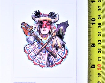 First Nations Sticker First Nations ''journey' Sticker Decal West Coast Native Indigenous Art ...