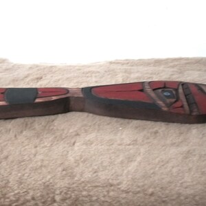 Coast Salish 'Killer Whale' Paddle Carving Pacific North West Coast Native Indigenous Art image 3