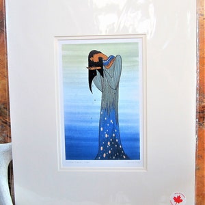 Sioux First Nation &#39;&#39;Mother Earth&#39;s Tears&#39;&#39; Contemporary Great Plains Native Indigenous Art Unframed Picture Print