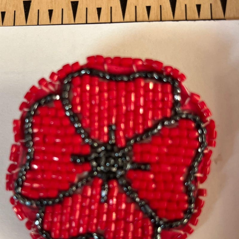 Native Beaded Poppy - Etsy Canada