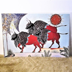 Navajo und Laguna Pueblo First Nation &#39;Ko&#39;&#39; Contemporary Great Plains Native Indianer Kunst Poster