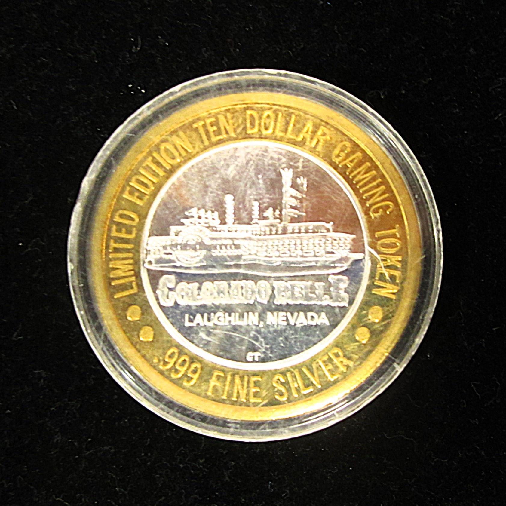 Rare Sealed .999 Silver Colorado Belle Hotel Laughlin Nevada