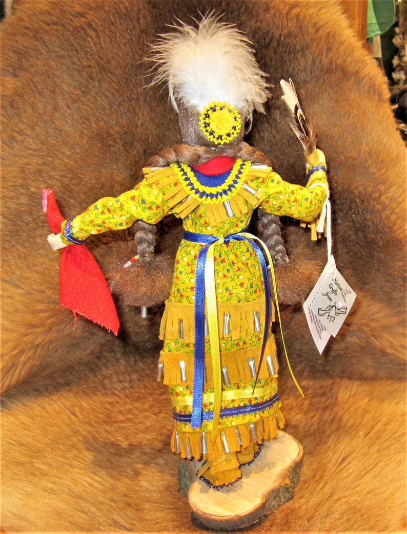 Iroquois Corn Husk Jingle Dancer Doll Figurine Etsy