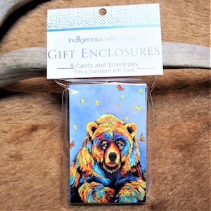 Western Shoshone First Nation 'Frühling schon' Kleine Geschenkanlagen Set von 8 Karten & Umschläge Great Basin Native Indigene Kunst