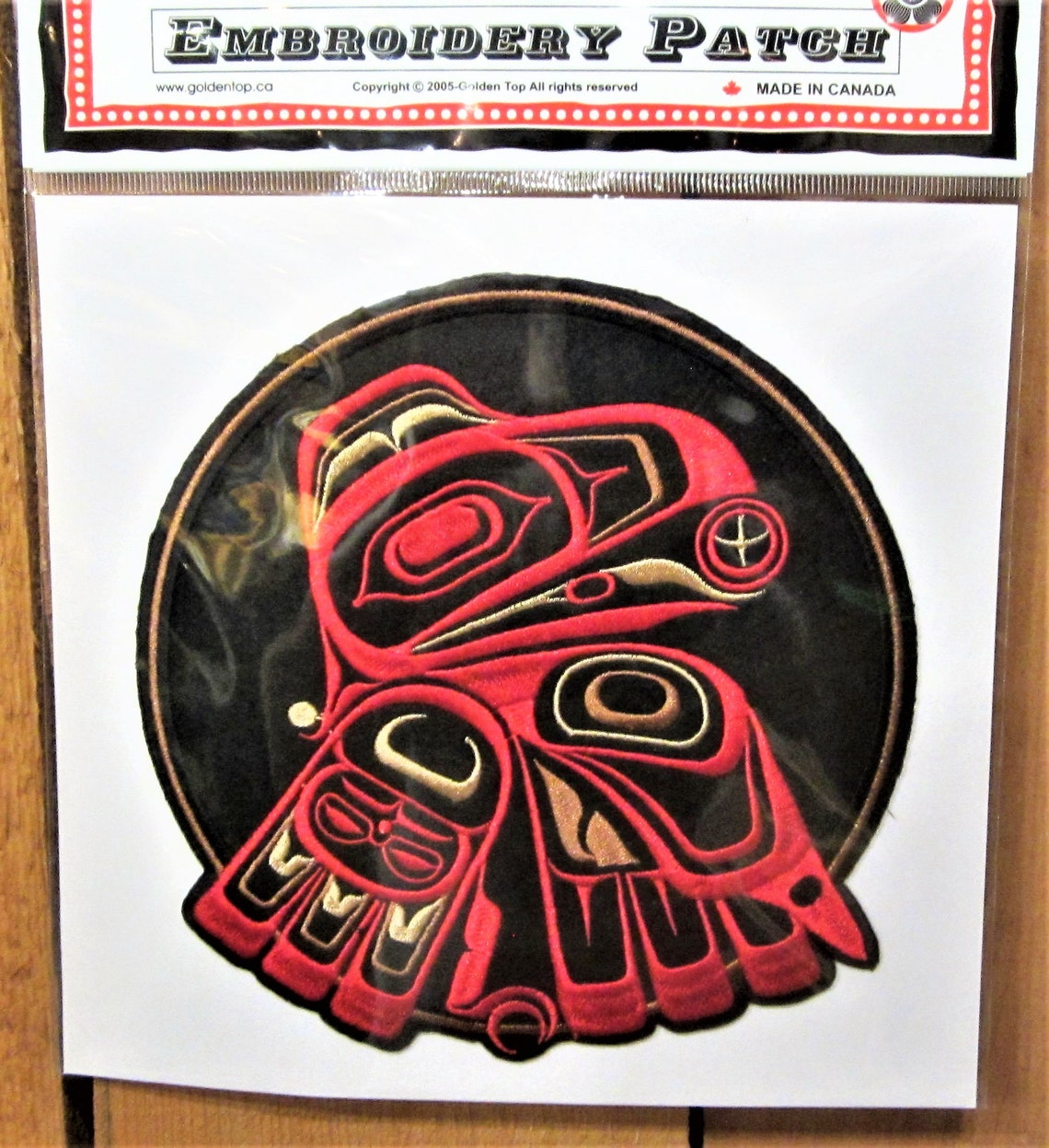 Large First Nations ''raven'' Embroidered Etsy