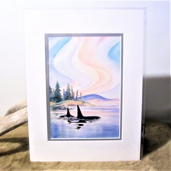 Pacific North West Coast Sue Coleman ''Whale Song'' Contemporary Art Unframed Picture Print