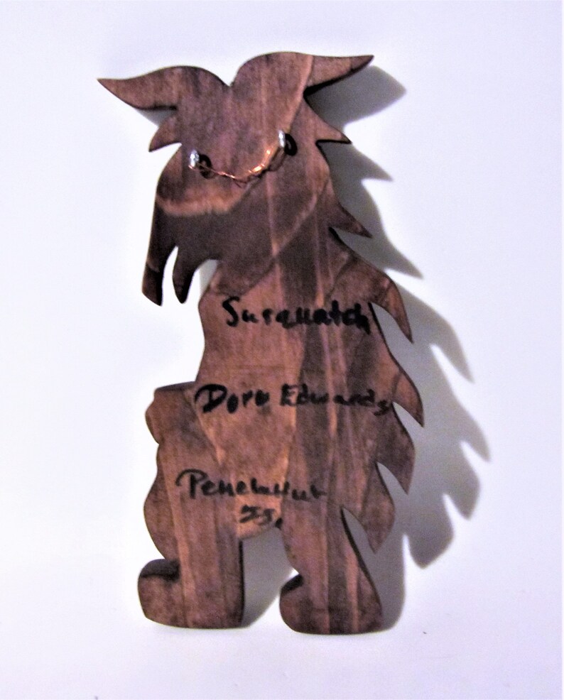 Coast Salish First Nation /'Sasquatch/' Bigfoot Salmon Carving West Coast Native Indigenous Art
