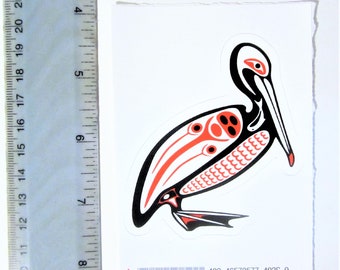 First Nations Sticker First Nations ''salish Raven'' Sticker Decal Pacific North West Native ...
