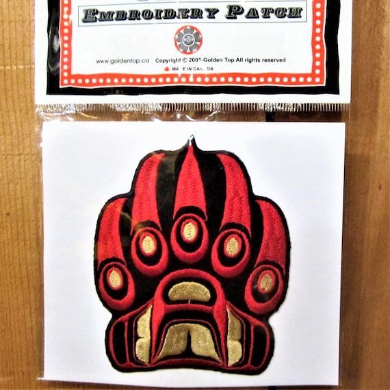 First Nations ''Bear Paw'' Sticker Decal Native Westcoast Indigenous Art Drawing & Illustration