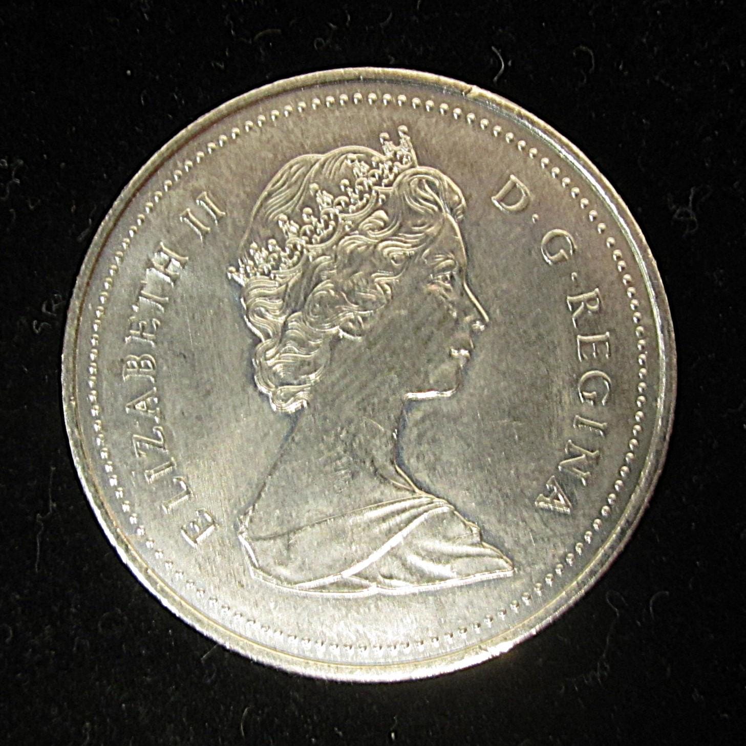 1986 Canadian Canada Voyageur One Dollar Coin - Etsy