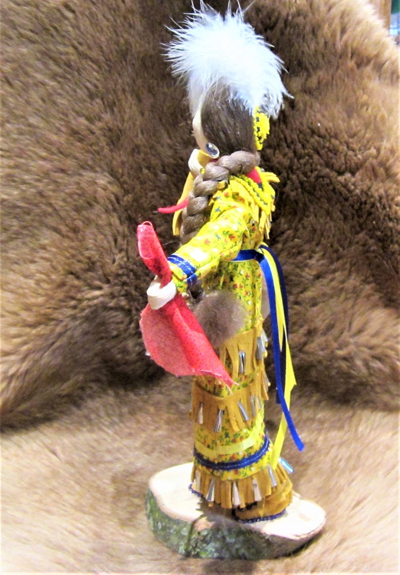 Iroquois Corn Husk Jingle Dancer Doll Figurine Etsy