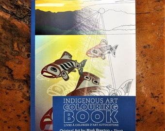 Tlingit First Nation Coloring  Book Native Indigenous Art
