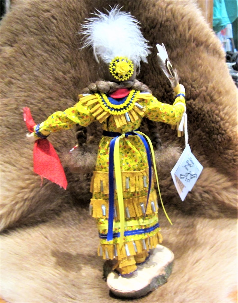 Iroquois Corn Husk Jingle Dancer Doll Figurine Etsy