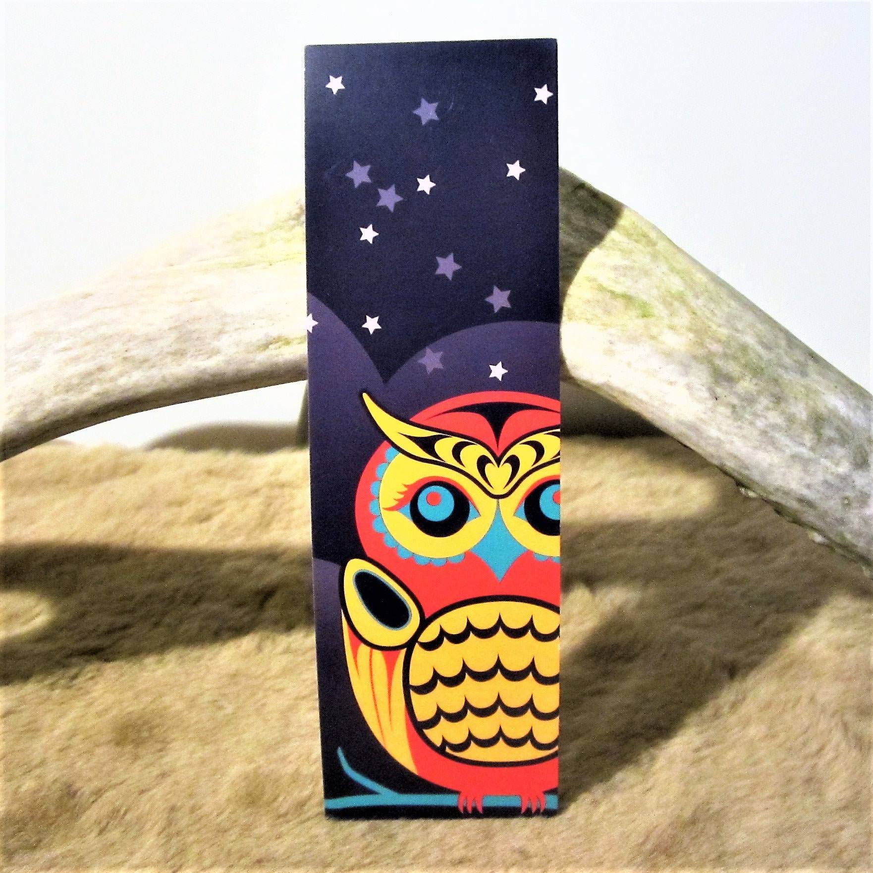 Coast Salish First Nation ''Owl'' Book Mark Contemporary Pacific North West Coast Na