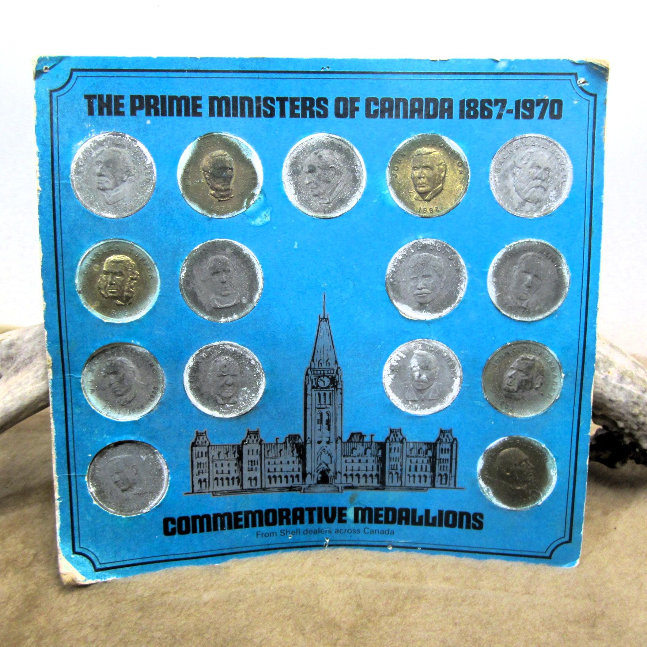 70点分 Vintage Prime Ministers of Canada 1867-1970 Canadian Shell Dealers